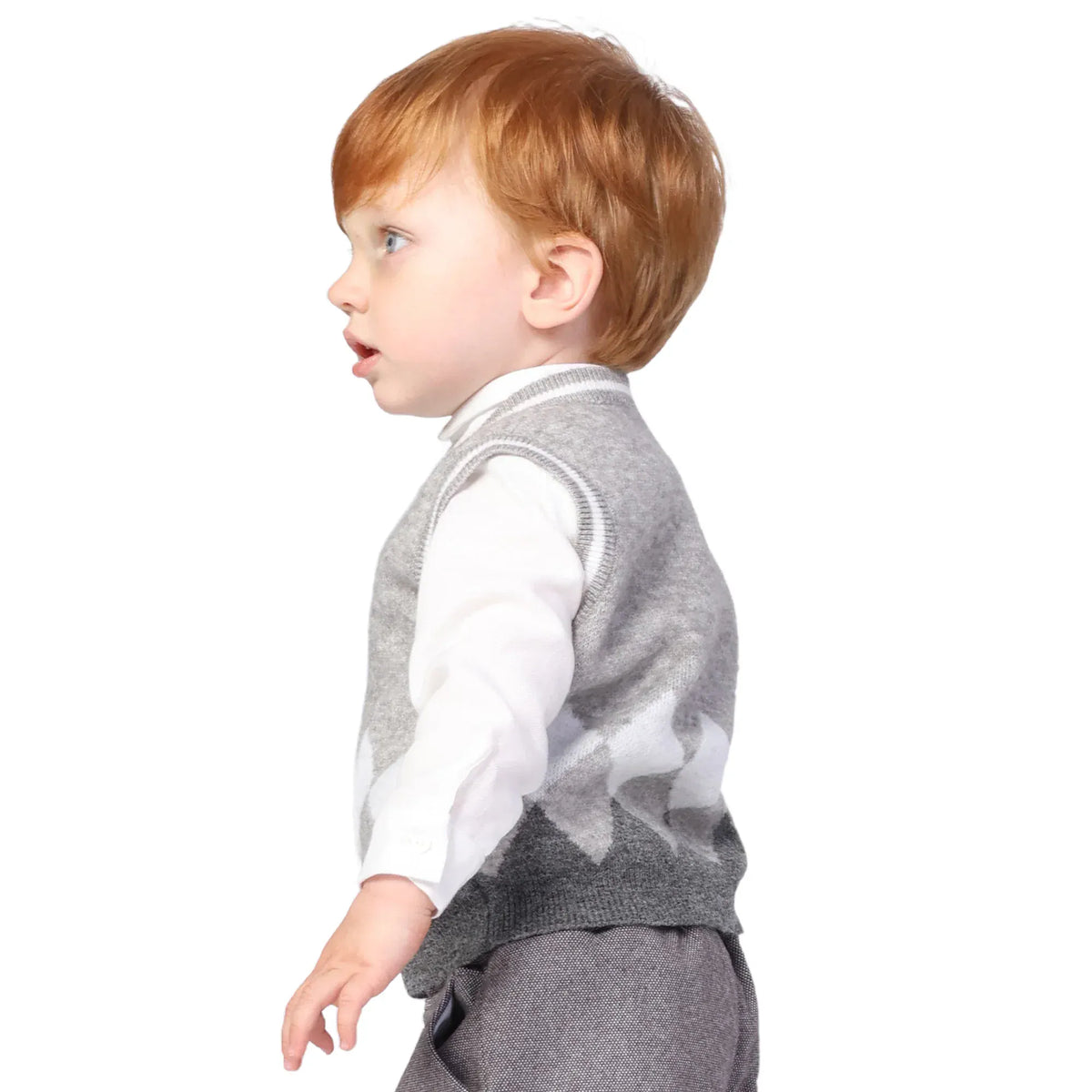 Color-Blocked Formal Waistcoat for Baby boy Image