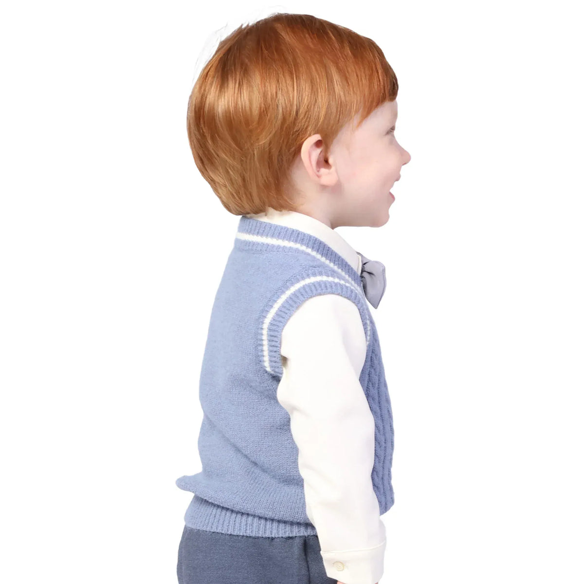Jacquard Formal Waistcoat for Baby boy Image