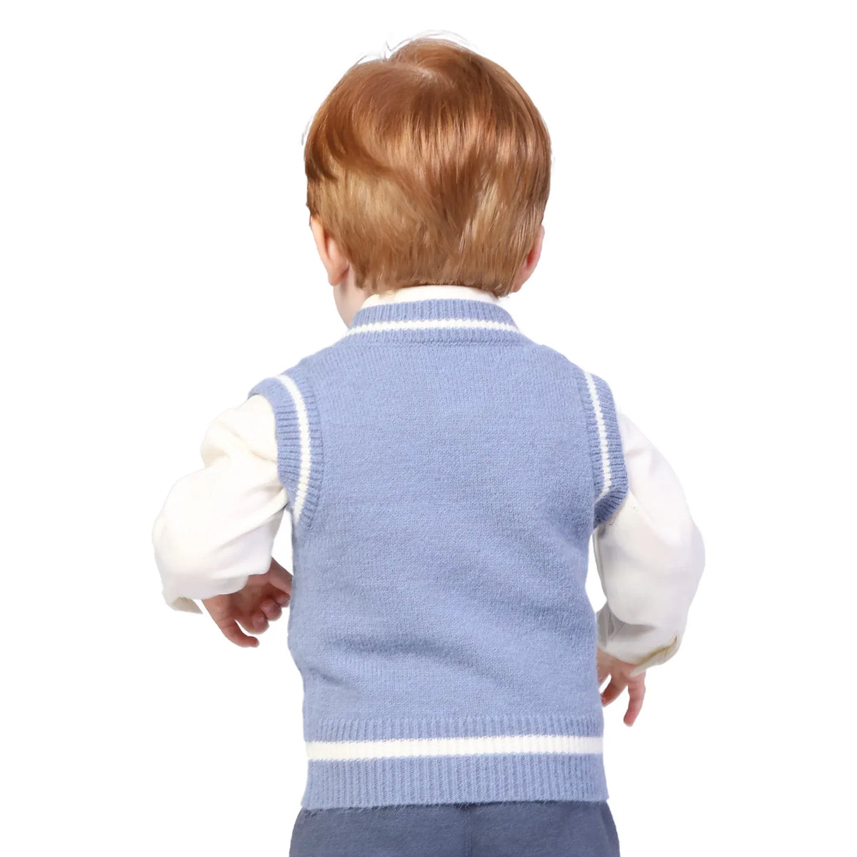 Jacquard Formal Waistcoat for Baby boy Image