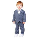 Dark Blue Plain Formal Jacket for Baby boy Image