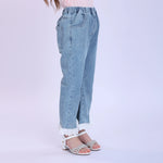 Washed Jeans Fashion Pants For Girls Image