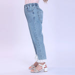 Washed Jeans Fashion Pants For Girls Image