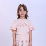 Printed Fashion T-Shirt For Girls Pink Image