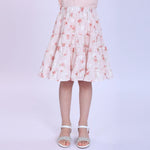 Floral Fashion Skirt For Girls Pink Image