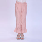 Plain Fashion Pants For Girls Pink Image