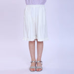 Plain Fashion Shorts For Girls White Image