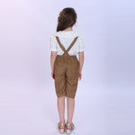 Plain Fashion Overalls For Girls Image