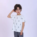 Printed Fashion T-Shirt For Boys Grey Image