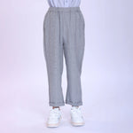 Checked Fashion Pants For Boys Grey Image