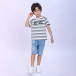 Striped Fashion T-Shirt For Boys Image