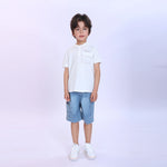 Washed Jeans Fashion Shorts For Boys Image