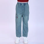 Washed Jeans Fashion Pants For Boys Jeans Blue Image