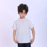 Solid Fashion Shirt For Boys Beige Image