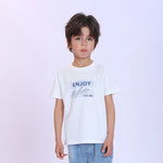 Printed Fashion T-Shirt For Boys White Image