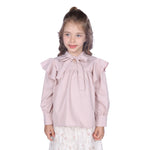 Plain Classic Blouse For Girls Dusty Pink Image