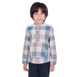Checked Classic Blouse For Boys Blue Image