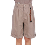 Plain Classic Shorts For Boys Grey Beige Image