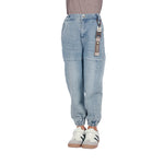 Washed Jeans Classic Pants For Boys Light Jeans Blue Image