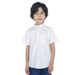 Embroidery Classic Blouse For Boys Off White Image
