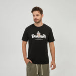 Black Printed T.Shirt for Men Image