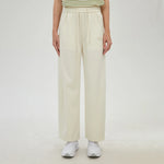 Off White Embroidery Pants for Women Image