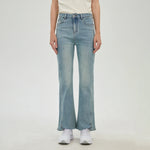 Light Jeans Blue Washed Jeans Pants for Women Image