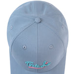 Free Sky Blue Embroidery Cap for Women Image