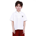 Embroidery Polo Shirt for Boys White Image