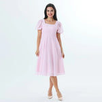 Pink Floral Fashion Dress For Women Image