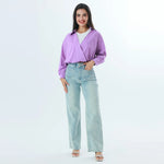 Color-Blocked Fashion Blouse For Women Image