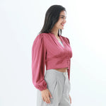 Plain Fashion Blouse For Women Image