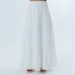 Laced Fashion Skirt For Women White Image