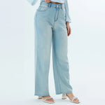 Washed Jeans Fashion Pants For Women Image