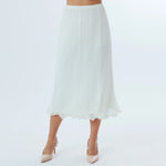 Plain Fashion Skirt For Women White Image