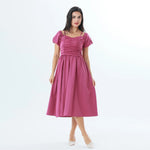 Quilting Fashion Dress For Women Purple Image
