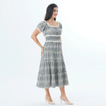Checked Fashion Dress For Women Image