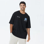Embroidery T.Shirt for Men Black Image