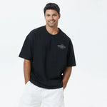 Black Printed T.Shirt for Men Image