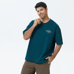 Green Printed T.Shirt for Men Image