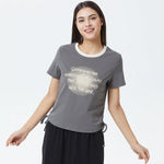 Printed T.Shirt for Women Dark Grey Image