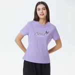 Purple Embroidery Printed T.Shirt for Women Image