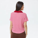 Striped Polo Shirt for Women Image