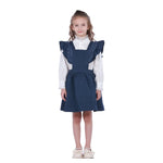 Navy Embroidery Formal Dress For Girls Image