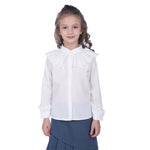 Plain Formal Shirt For Girls Off White Image