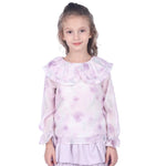 Floral Formal Blouse For Girls Pink Purple Image