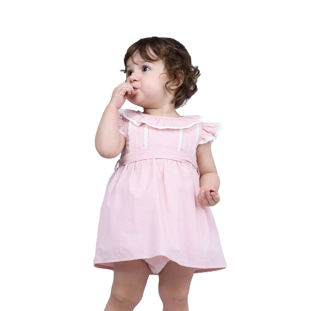 Light Pink Embroidery Formal Dress-2Pc For Baby girl Image