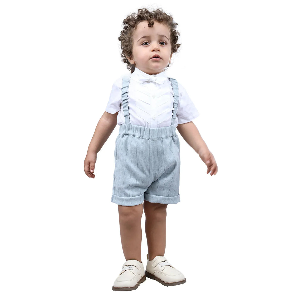 Striped Formal Shorts For Baby boy Image