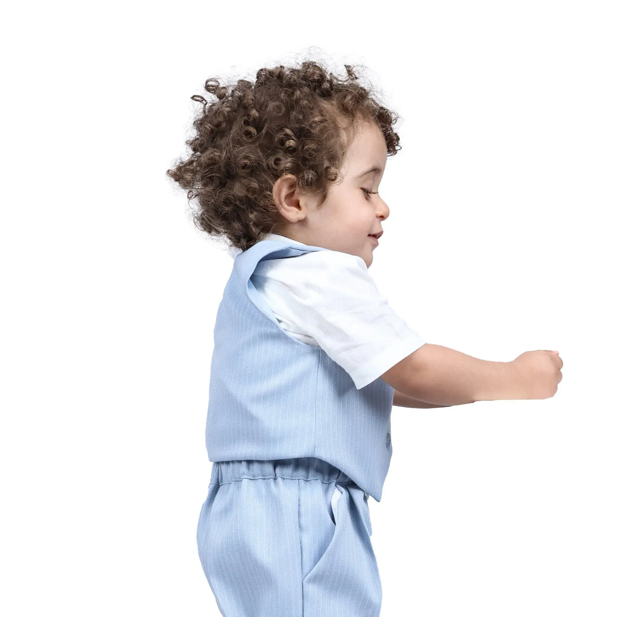 Striped Formal Waistcoat For Baby boy Image