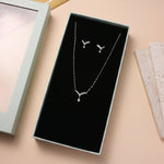 10Y+ Silver Silver Sparrow Set For Girls - Necklace and Earring Image