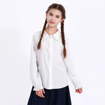 Embroidery Uniform Shirt for Girls Image